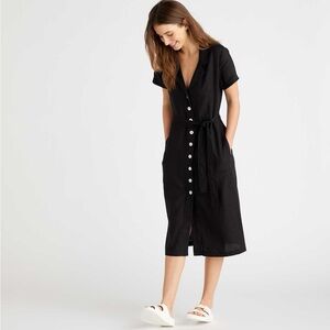 Quince button down dress L